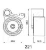 ASHIKA 45-02-221 Tensioner, timing belt